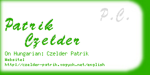 patrik czelder business card